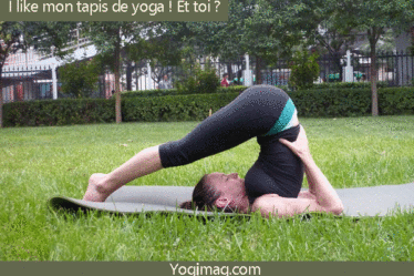 I like mon tapis de yoga