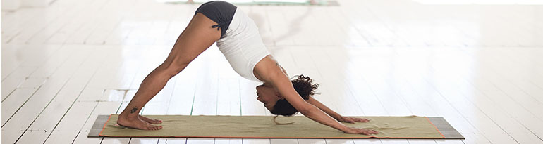 Serviette de yoga antidérapante